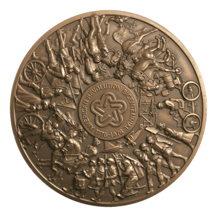 American Revolution Bicentennial Calendar Medal by Marcel Jovine