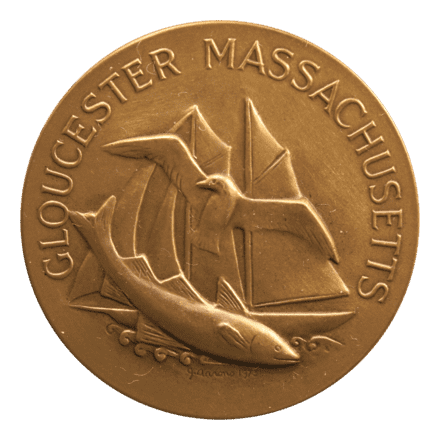 Gloucester Massachusetts 350th Anniversary Medal' by George Manuel Aarons -  Medallic Art Collector